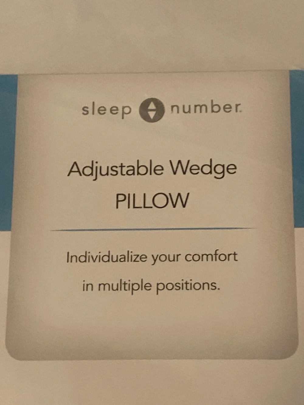 Sleep Number Adjustable Wedge Pillow Brand New in Packaging